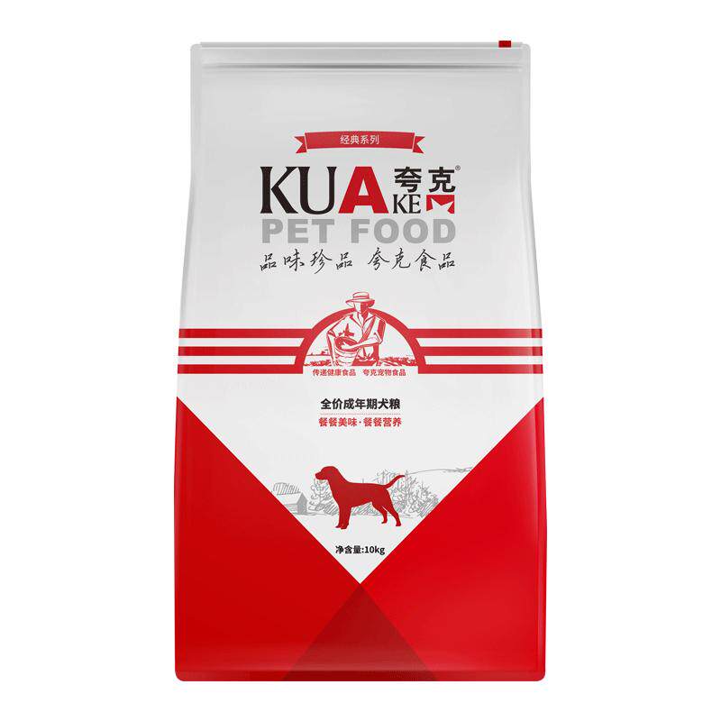夸克经典全价成犬狗粮10kg通用型