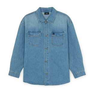 26新款MLB外套男女NY字母刺绣学院风牛仔衬衫运动夹克3ADRV0161