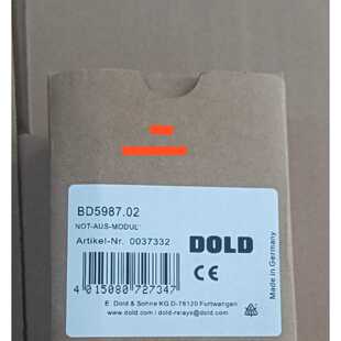 DOLD多德安全继电器BD5987.02，，