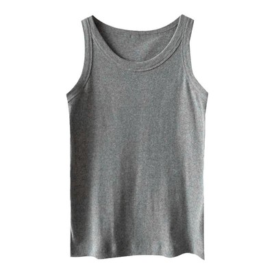 修身弹力螺纹上衣百搭背心