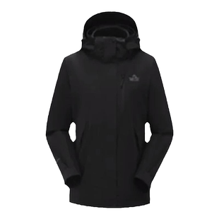 【山野】伯希和冲锋衣女春秋加绒户外三合一可拆卸防风防水登山服