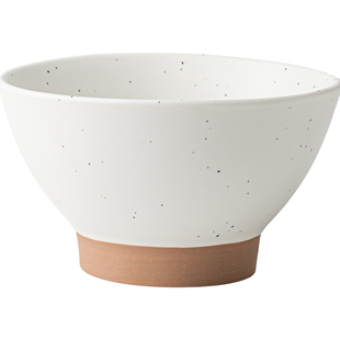 芦苇〖小众泼墨高脚碗〗5英寸斗笠碗陶瓷饭碗北欧小号甜品燕麦碗