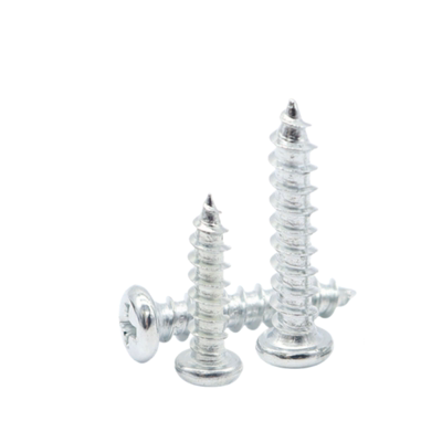 PA白锌盘头自攻钉镀锌圆头螺钉