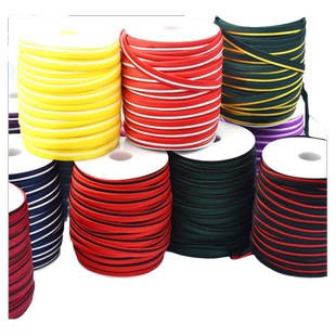 旗袍 包边条 滚边带双色免烫缎面仿真丝斜裁撞色斜纹条对折布条