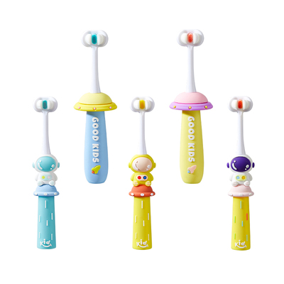 儿童三面软毛牙刷1次刷3面更高效