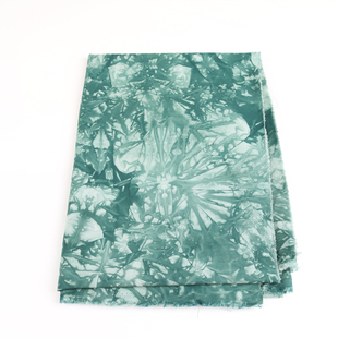 棉绸成品手工扎染布料民族风蓝染古道茶席背景布幔装饰人造棉面料