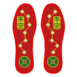 手工刺绣男女半成品精准印花十字绣鞋垫棉正格针孔绣花自绣5双装