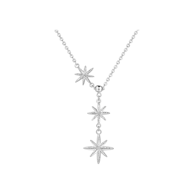 明牌珠宝铂金PT950八芒星项链