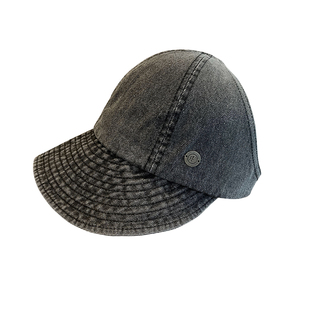 牛仔半空顶帽子女可扎马尾夏季防晒百搭遮阳帽水洗复古鸭舌渔夫帽