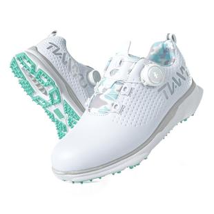 高尔夫儿童球鞋防水透气旋转钮鞋带运动休闲百搭防滑鞋钉轻便鞋子