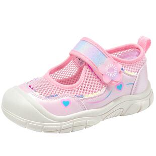 芭比童鞋女童运动鞋2026新款夏季薄款小女孩透气网面凉鞋儿童鞋子