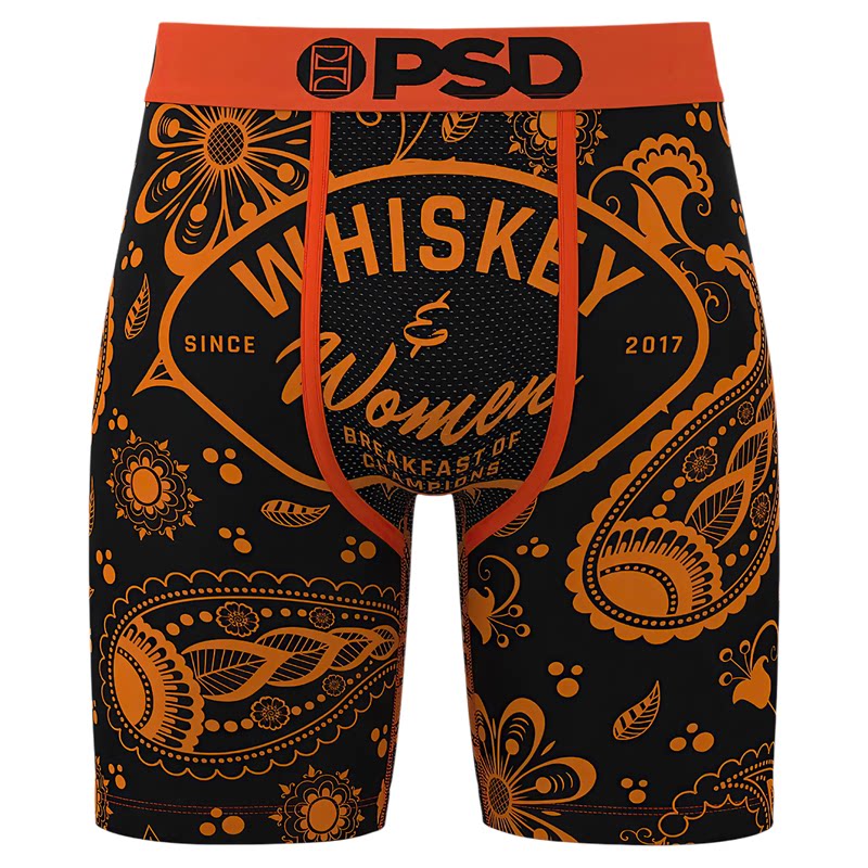 欧美潮牌PSD男士五分裤短裤运动篮球裤紧身ins风夏日个性平角内裤