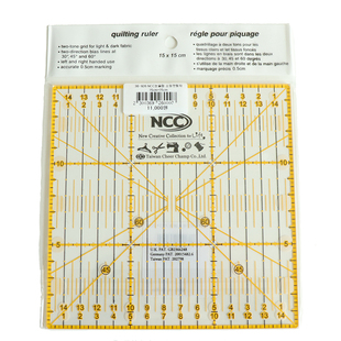 进口NCC拼布尺大方尺 切割尺缝份尺服装拼布DIY手工布艺工具15x15