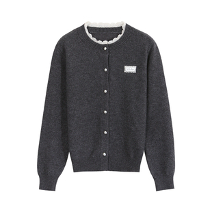 TAKIYAS SHOP 花边针织开衫/复古牛仔裤