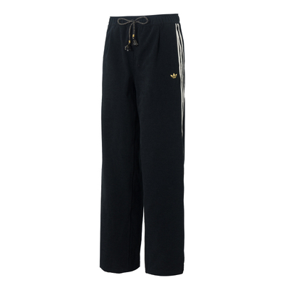 阿迪达斯女宽松直筒加绒针织长裤