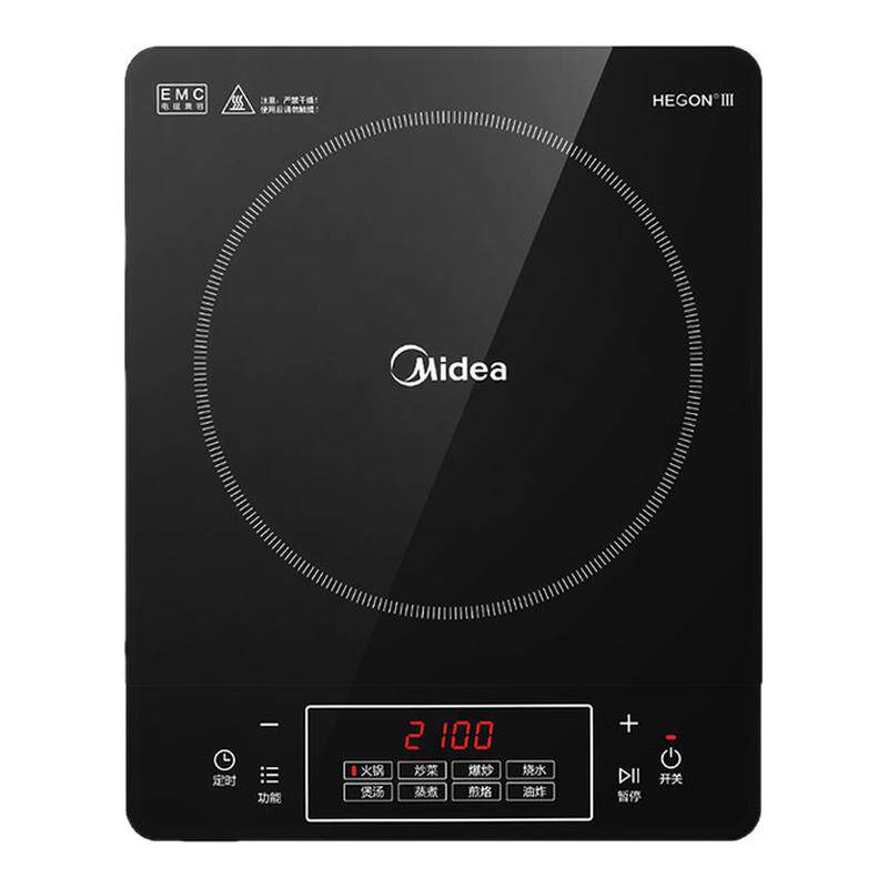 美的电磁炉家用火锅一体炒菜小型大火力节能电池炉灶新款正品官方