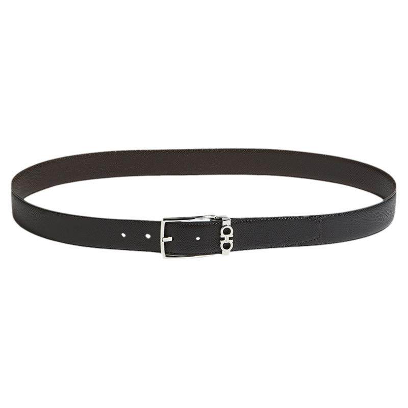 【3期免息】FERRAGAMO菲拉格慕男士双面可调GANCINI皮带3.5CM宽