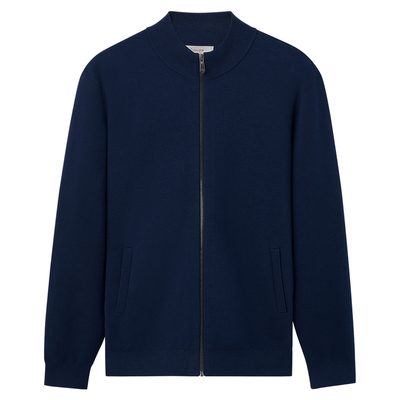 衬衫老罗轻织二号拉链开衫外套