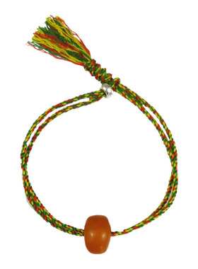 天然老蜜蜡情侣民族复古手链