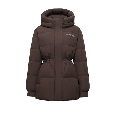 雅鹿短款收腰羽绒服女款