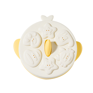 如山宝宝辅食蒸糕模具婴儿食品级硅胶盒猫爪蛋糕烘焙工耐高温磨具