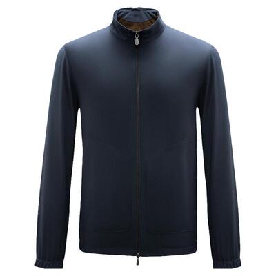 lampo/蓝豹【进口面料】春季立领防风防泼溅速干商务夹克外套男