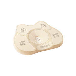 evoceler定型枕头婴儿0到6个月新生宝宝硅胶定型枕睡圆头型防偏头