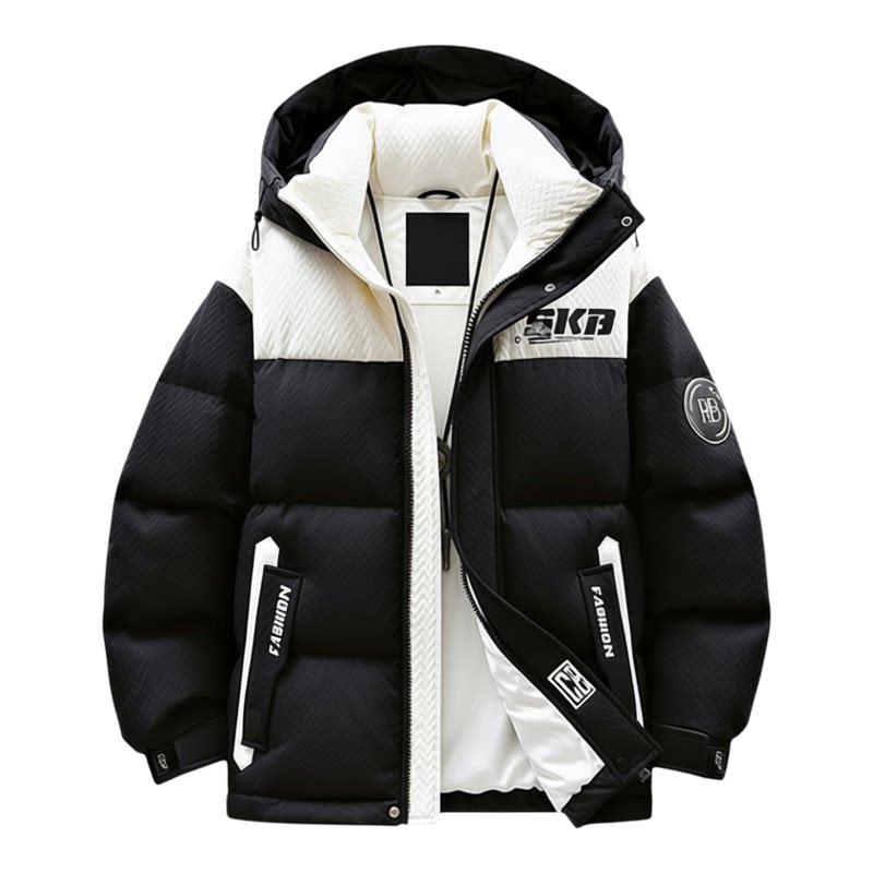 85白鸭绒保暖羽绒服潮流宽松外套