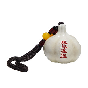 黄铜摆件 《胜算在握》书房桌面大蒜装饰摆设 解压文玩手把件礼物