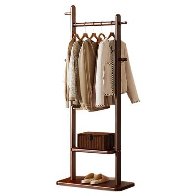 中式实木落地式挂衣架家用衣帽架