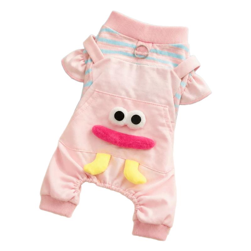 狗狗衣服秋冬季可牵引背带裤比熊