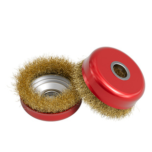 蓝胜角磨机钢丝刷钢丝轮打磨除锈抛光电动碗型100型打磨轮手磨机