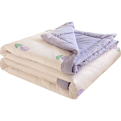 水洗棉2024新款印花夏被