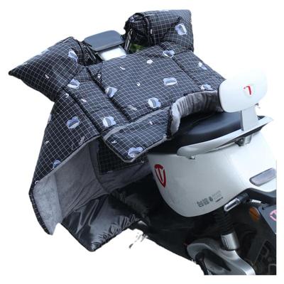 电动车挡风被加绒加厚加高护脖