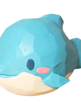 木雕小鸟摆件卡通可爱