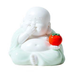 笑佛弥勒佛笑口常开佛系禅意摆件玄学好运桌面茶几装饰茶室博古架