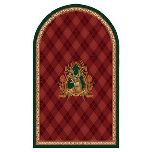 范居态度免洗新年地毯喜庆红色复古入户门皮革地垫进门垫防滑脚垫