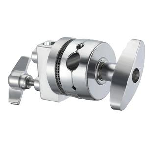 摄影魔术腿C型支架配件转接头管夹横杆128cm不锈钢全金属万向夹横臂顶灯架支撑杆配件加粗加厚三脚架横杆管夹