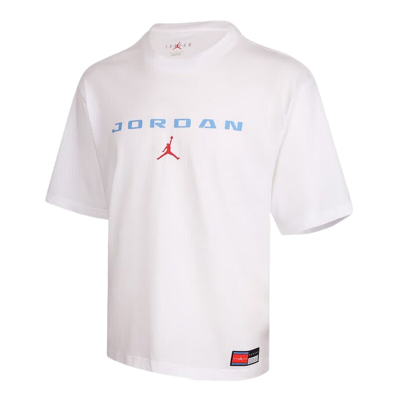 Jordan耐克男子夏季短袖新款飞人印花logo棉质休闲T恤 IO0008-100