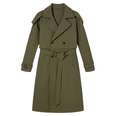 PSO Brand男装女装 【日本超态棉】双排扣风衣修身大衣外套女冬季