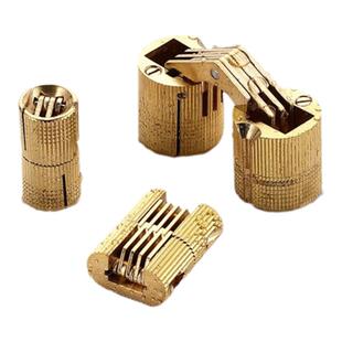 隐形铜铰链十字18板暗藏折叠箱子木板一字合页橱柜门隐藏五金配件