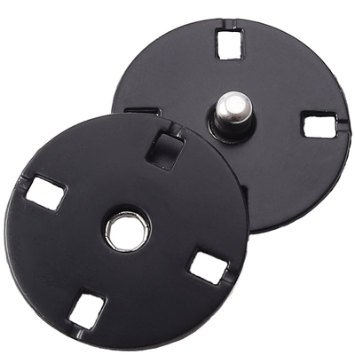 金属暗扣大号高档大衣黑色按扣