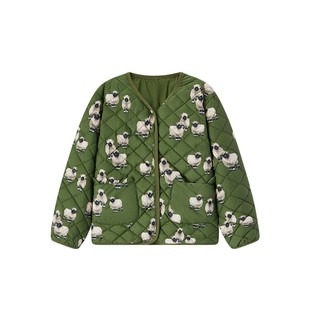 Milkbarn2025秋冬季新品儿童薄款羽绒服男女童菱格保暖白鸭绒外套