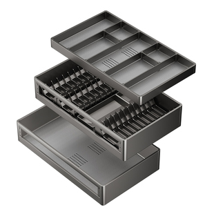 箭牌橱柜拉篮厨房双层碗柜抽屉式内置碗架304不锈钢收纳碗碟篮