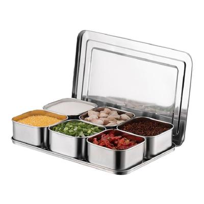 不锈钢摆摊厨房食品留样调料盒