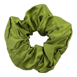 桑蚕丝6cm重磅真丝发圈丝绸缎发饰大号无痕头绳扎头发ins大肠圈