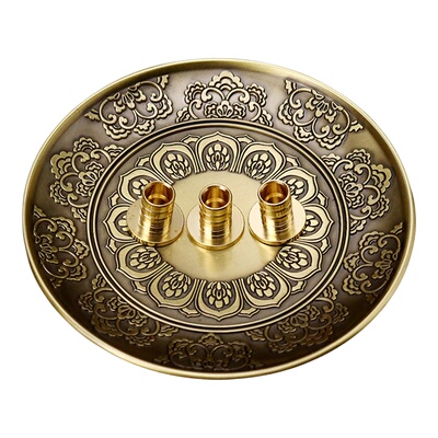 仙家用品插烟器烟插家用侍奉插香供烟底座佛堂上供粗中细通用烟托