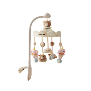 新生婴儿床铃宝宝玩具床头上摇铃旋转音乐悬挂式挂件安抚礼物