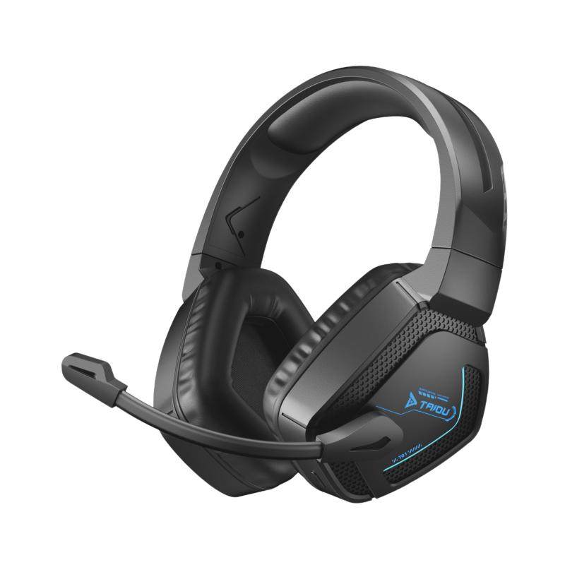 钛度T01头戴式耳机蓝牙5.3无线2.4G有线游戏电脑带麦手机吃鸡台式