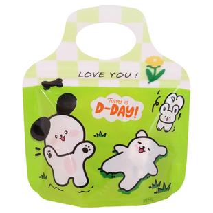 可爱卡通自封袋手提礼品袋包装袋圣诞零食糖果分装收纳袋礼包袋